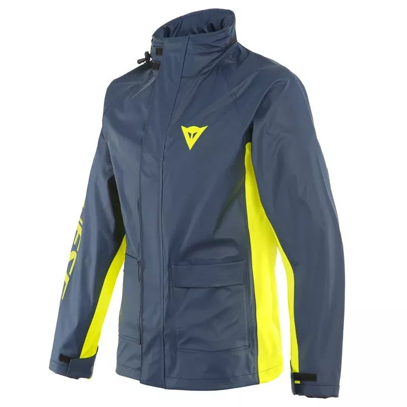 Dainese Storm 2 Unisex Jacket Black-Iris/Fluo-Yellow (2XL)