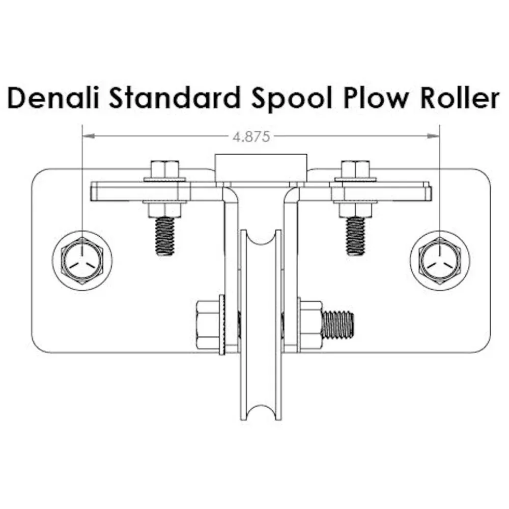 DENALI Plow Pulley Fairlead for Winches with 3″ x 4.875″ Bolt Pattern MA11212