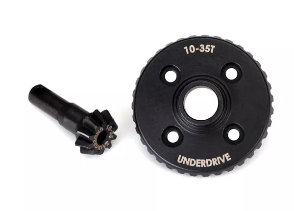 Differential Ring Gear & Pinion Gear (Underdrive, Machined), TRX-4 & TRX-6