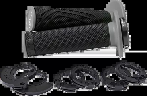 Domino D200 Lock-On Grips – Black/Gray