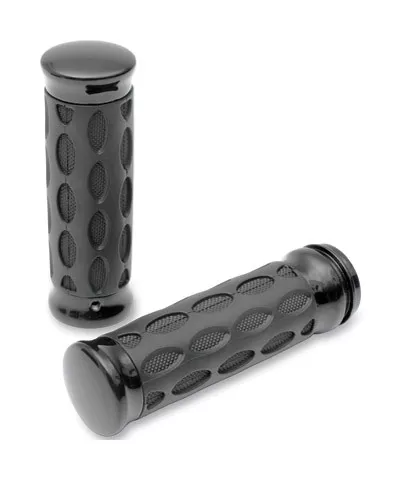 Drag Specialties Custom Rubber Grips For Harley With Dual Cable Throttle