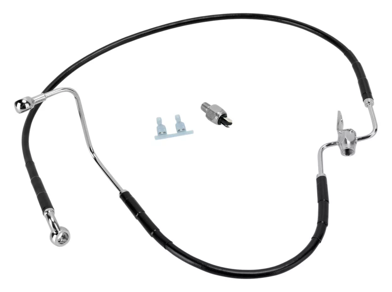 Drag Specialties Rear Brake Line Kit For Non-ABS Harley Softail 2008-2010