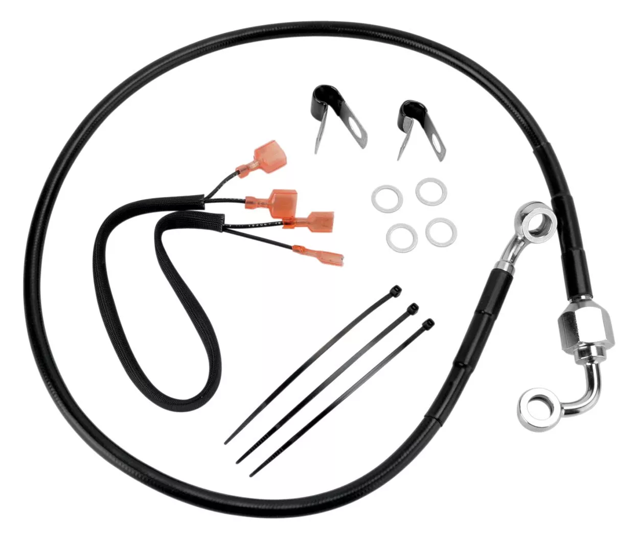 Drag Specialties Rear Brake Line Kit For Non-ABS Harley Sportster 2000-2003