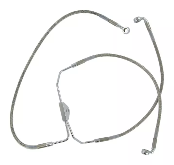 Drag Specialties Standard Length Front Brake Line Kit For Harley Non-ABS Touring 2008-2013