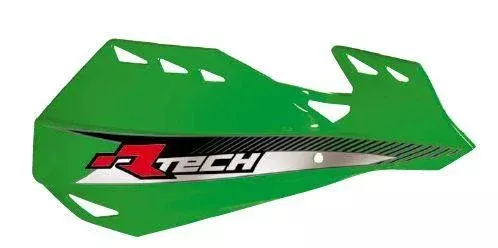 DUAL HANDGUARDS KX GREEN, RTECH R-KITPMDUVE14, MX/ENDURO