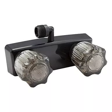 Dura Faucet DF-SA100S1-BK RV Shower Faucet Diverter with Black Knobs