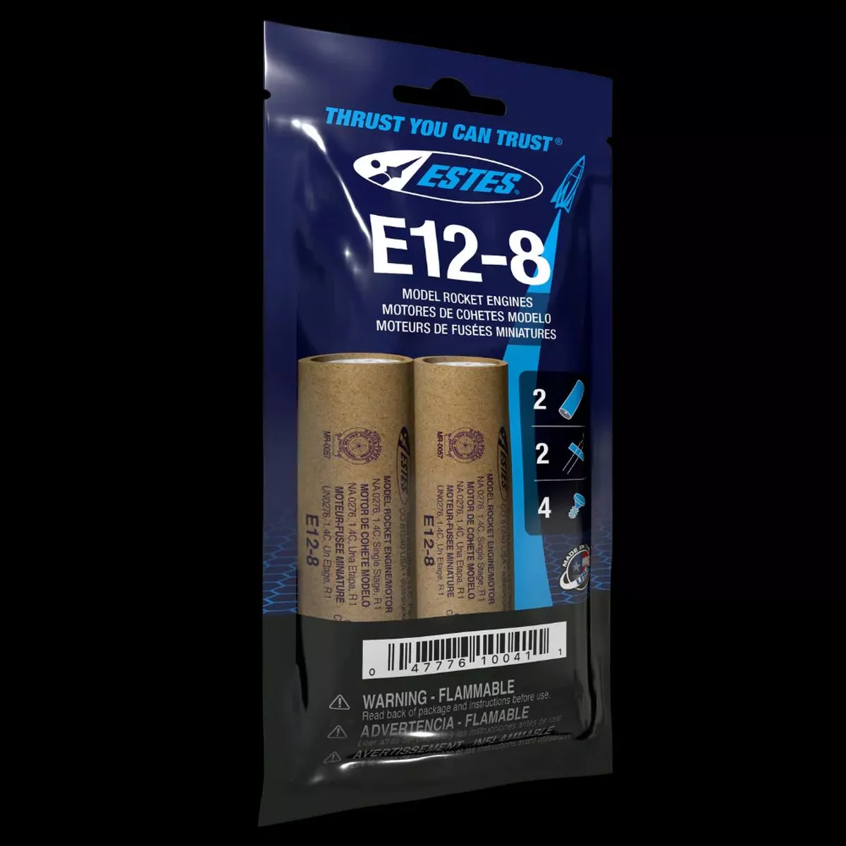 E12-8 Model Rocket Engines (2pk)