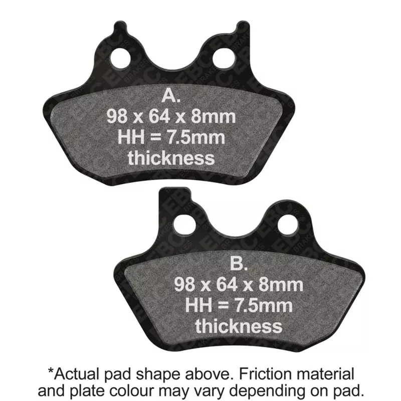 EBC 00-03 Harley-Davidson Sportster XLH 883 Front Left/Right FA-SFA-X Brake Pads