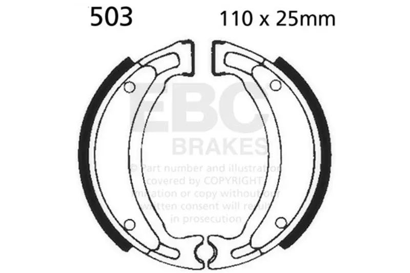 EBC 04-07 Yamaha YFM 50 Raptor Front Left/Right FA-SFA-X Brake Pads