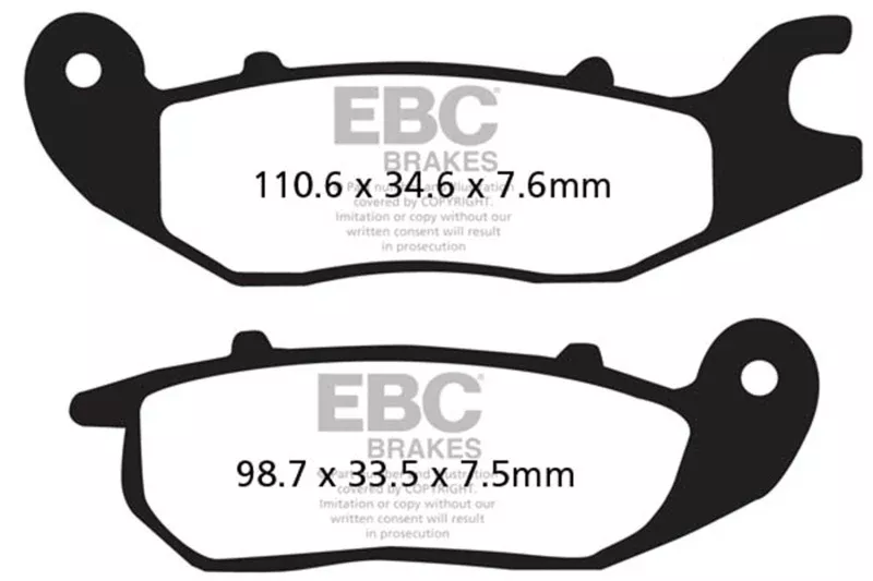 EBC 04-10 Honda CBR 125 R 6 Bolt Front Disc/Canada Front Left Sintered HH/R Brake Pads