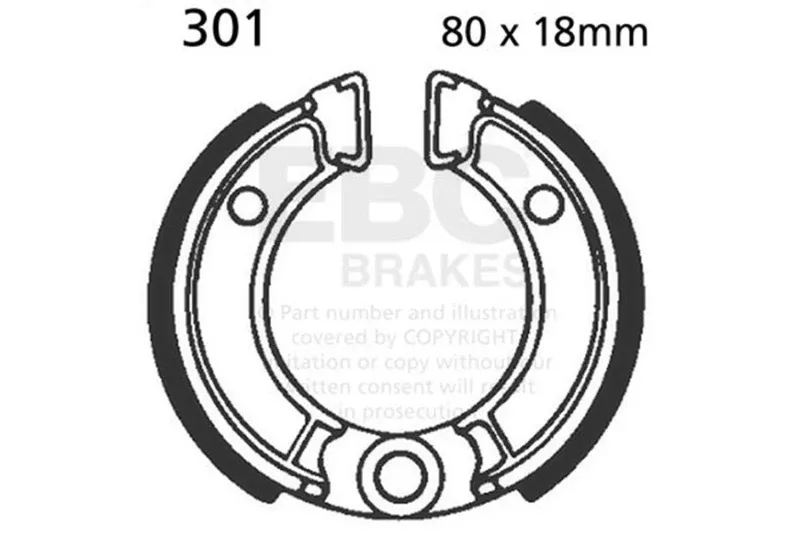 EBC 04-23 Honda CRF 50 F / 12-24 Yamaha TT-R 50 E Front/Rear Left FA-SFA-TT-X Brake Pads