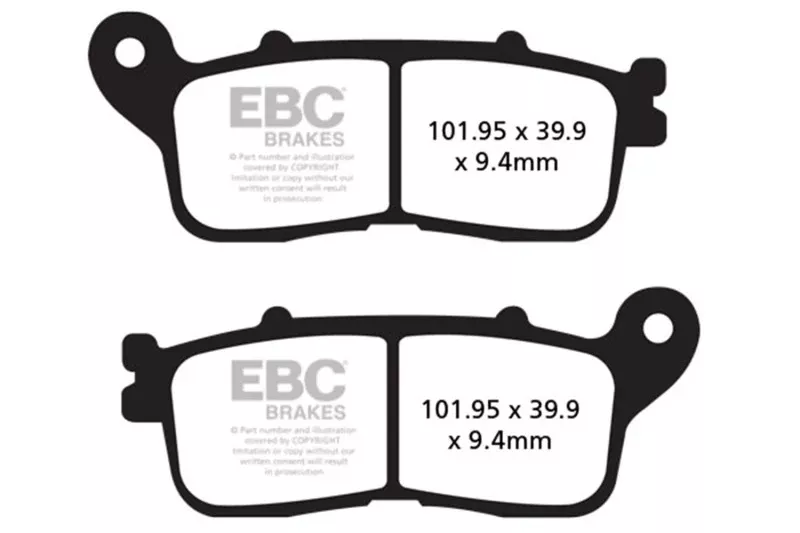 EBC 10-14 Honda VFR 1200 FD Automatic Transmission Model Rear Left Sintered R/HH Brake Pads