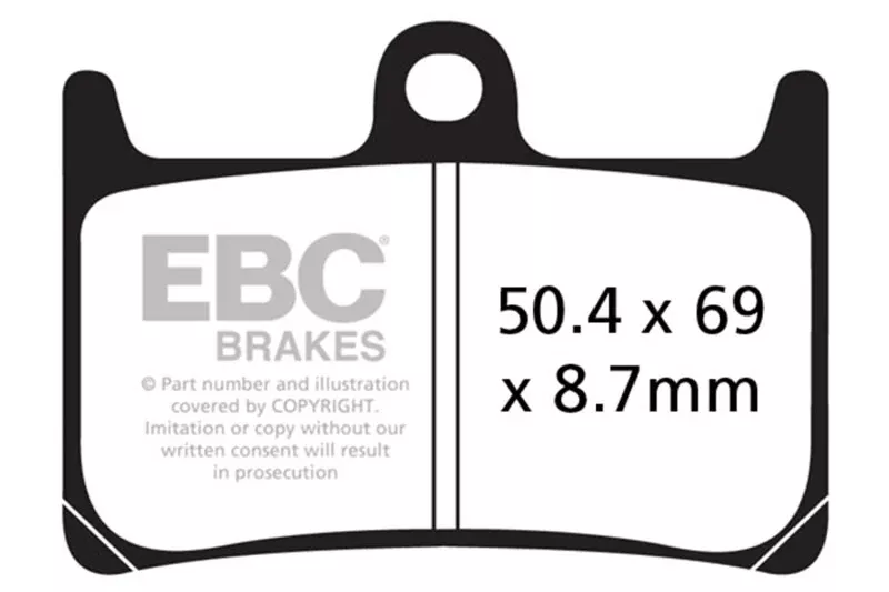 EBC 17-22 Yamaha YZF-R6 H Front Left/Right Sintered HH Brake Pads
