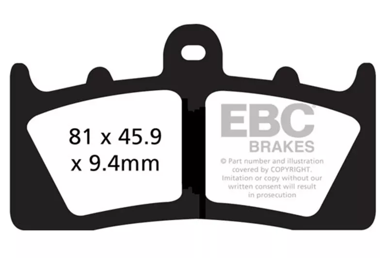 EBC 17-23 BMW K1600 B Bagger K61 Front Left/Right Sintered HH/R Brake Pads