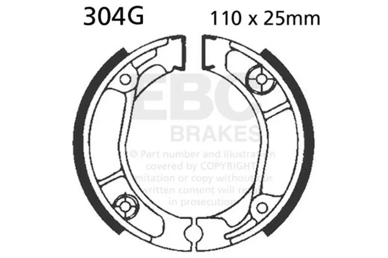 EBC 1977 Honda XL 75 Front Left Sintered HH Brake Pads