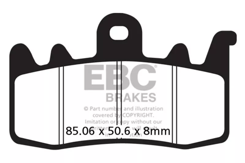 EBC 21-24 Harley-Davidson Sportster S RH 1250 Front Left/Right Semi-Sintered V Brake Pads