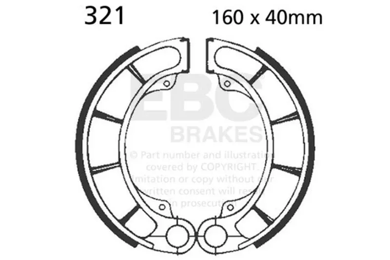 EBC 78-79 Honda CX 500 Rear Left FA-SFA-TT-X Brake Pads