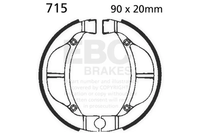 EBC 83-84 Kawasaki KX 60 A1/A2 Front Left FA-SFA-X Brake Pads