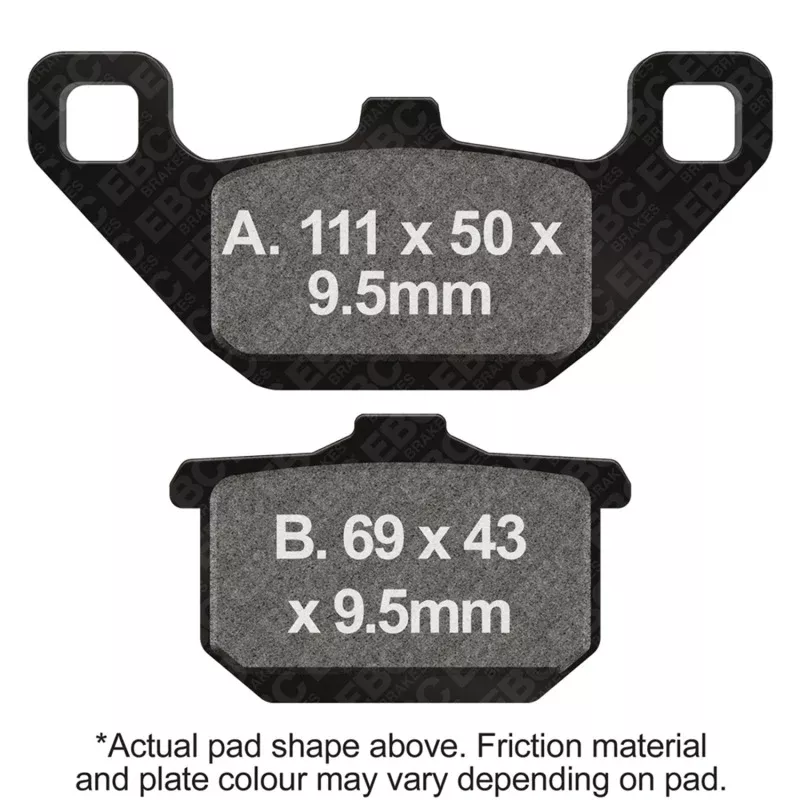EBC 88-89 Kawasaki EL 250 Eliminator Front Left/Right Sintered HH Brake Pads