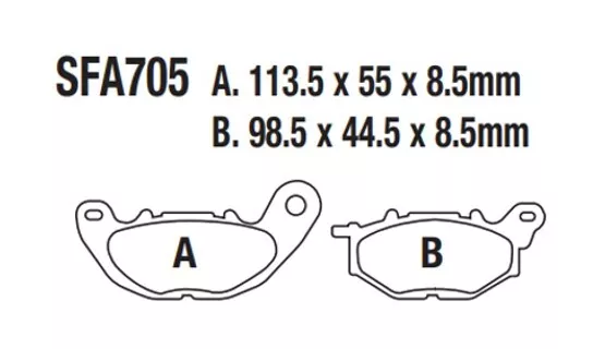 EBC SFA705HH Double-H Sintered Front Brake Pads