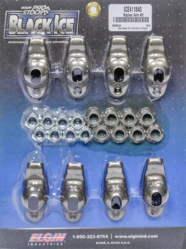 Elgin SBC B/I Rocker Arm Kit 1.50 Ratio 7/16 Stud ICE411840