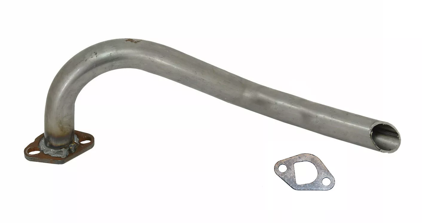 Exhaust Header Pipe with Gasket For MB200, 6.5HP Honda Clone, & 212cc Predator Engine