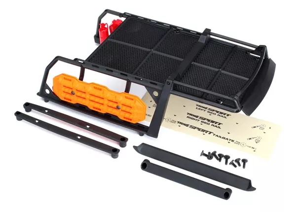 Expedition Rack, Complete (Includes Traction Boards, Shovel, Axe, Jack, Fire Extinguisher, Fuel Cans, & Mounting Hardware) (Fits #8111 or #8111R Body)
