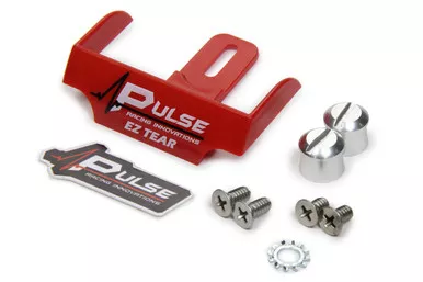 EZ Tear Red w/ Silver Tear Off Post EZTS102RP