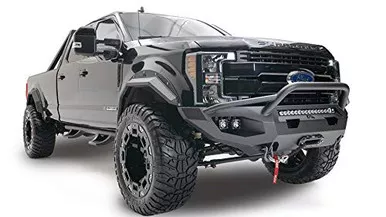 Fab Fours FS17-X4151-1 Super Duty Matrix Bumper Without Light, Black