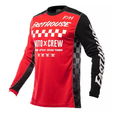 Fasthouse Grindhouse Alpha Red Black Jersey