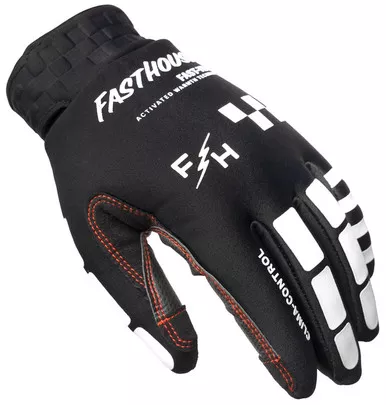 Fasthouse Toaster Black White Gloves