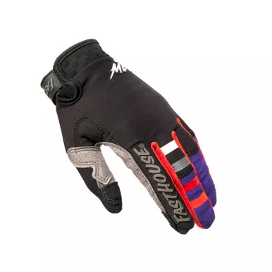 Fasthouse Youth Elrod Evoke Black Purple Gloves
