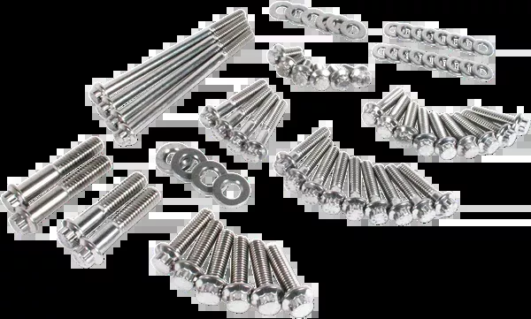 Feuling Parts Fastener Kit - External Primary/Transmission - 12-Point/Dress-Up - FX
