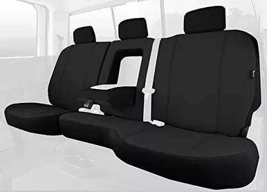Fia SP82-92 BLACK Rear Seat Cover Split Seat 60/40 - Poly-Cotton, (Black)