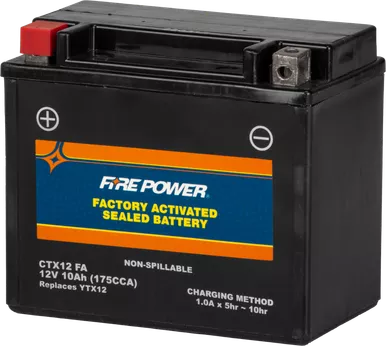 Fire Power Battery Ctx12 Sealed Factory Activated - CTX12-BS(FA)