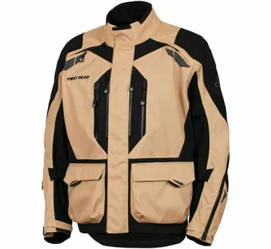 First Gear Kathmandu 2.0 Gray Sand Black Jacket