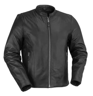 First Manufacturing Ace Black Leather Jacket