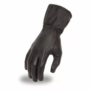 First Manufacturing Aero Womens Black Leather Gloves