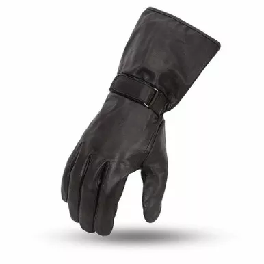 First Manufacturing Blaze Black Leather Gloves
