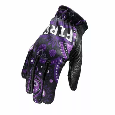 First Manufacturing Clutch Promo Purple Black Gloves