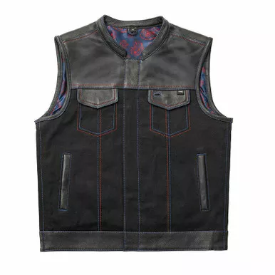 First Manufacturing Colossus Black Club Style Vest
