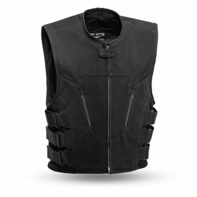 First Manufacturing Commando Swat Style Black Canvas Vest