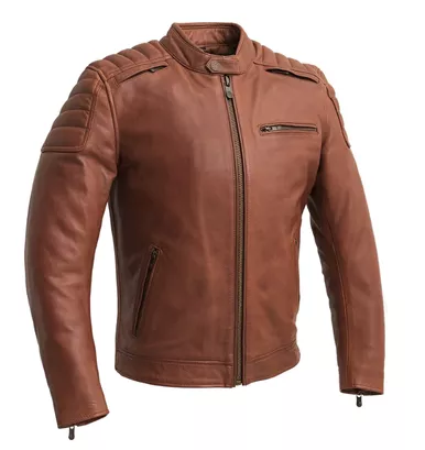 First Manufacturing Crusader Whisky Leather Jacket