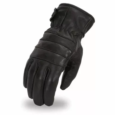 First Manufacturing Diablo Black Leather Gloves