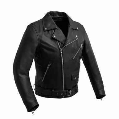 First Manufacturing Fillmore Black Leather Jacket
