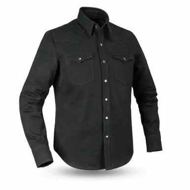 First Manufacturing Forsyth Black Canvas Shirt