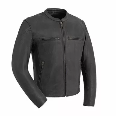 First Manufacturing Indy Black Leather Jacket