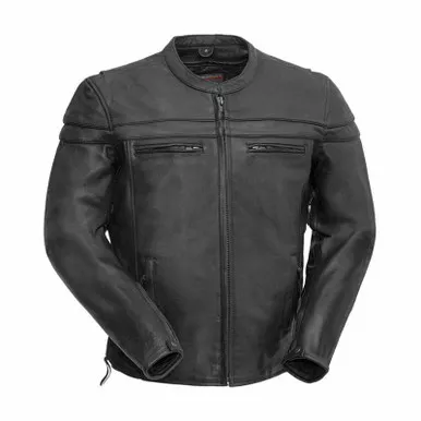 First Manufacturing Maverick Black Leather Jacket