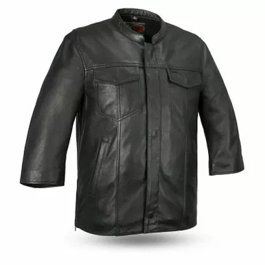 First Manufacturing Mesa Black Leather Shirt