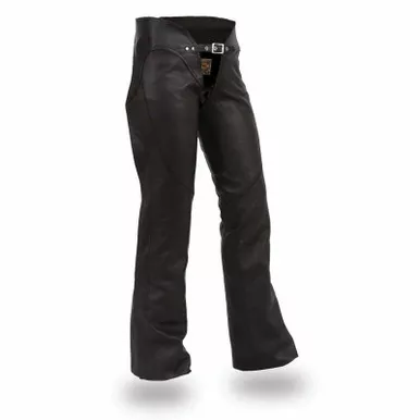 First Manufacturing Sissy Womens Black Leather Chaps